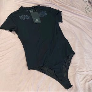 Harley-Davidson Black Mesh Bodysuit